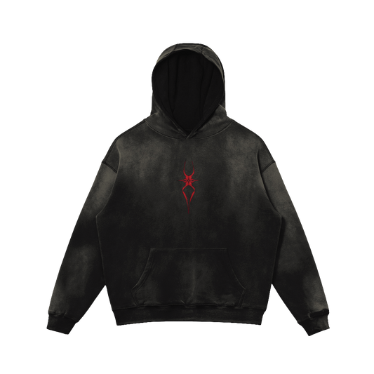Stray R Baggy Hoodie | Unisex Super Heavyweight Sun Faded